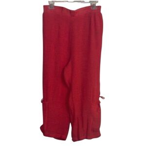 Coco + Carmen Poopy Red Crop Pants